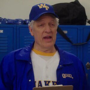 The Goldbergs tv show wardrobe Mr. Crosby's Quakers coach jacket Clancy Brown